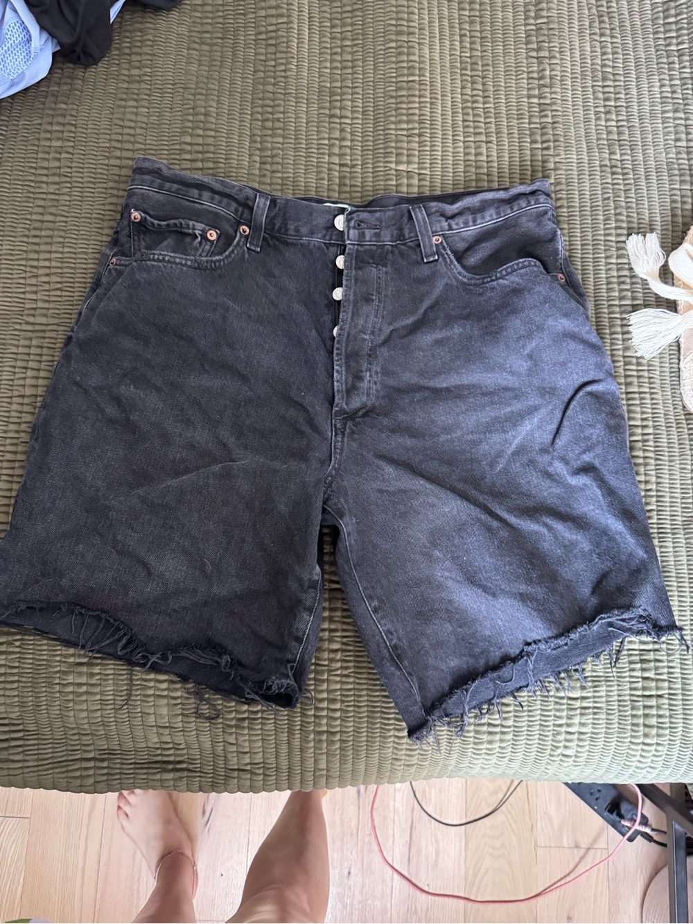 Agolde Black High-Rise Denim Jeans Indra